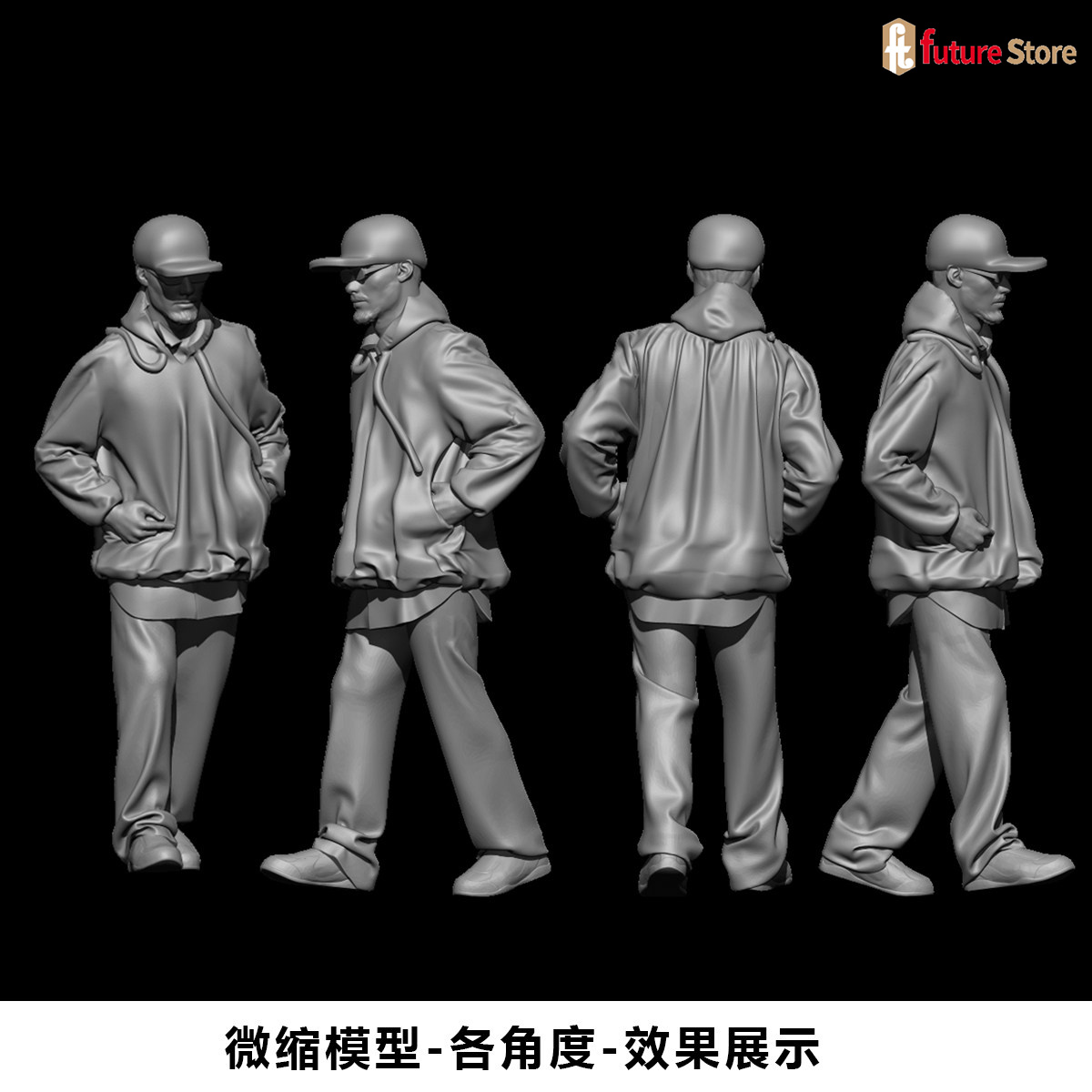 Street Fashion Photographers - Cetakan 3D Miniatur 1/64 1/43 1/35