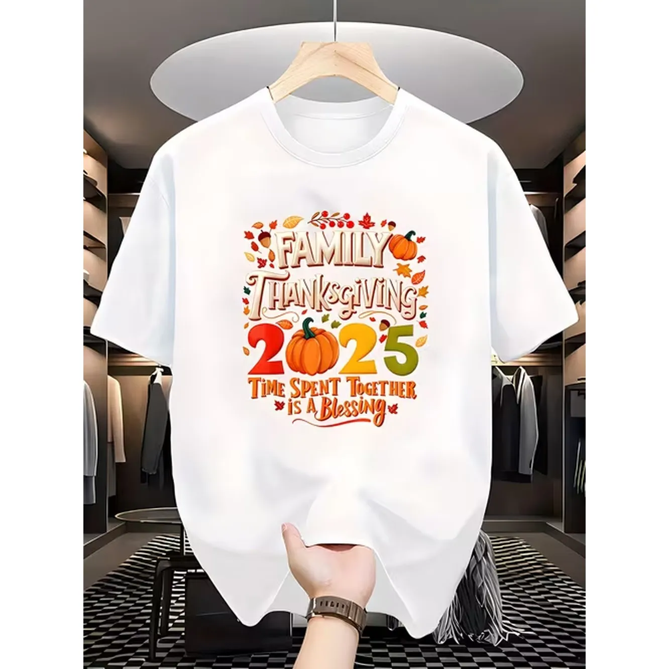 Street Fashion Events - Kaos Pria Putih Katun Murni Kerah