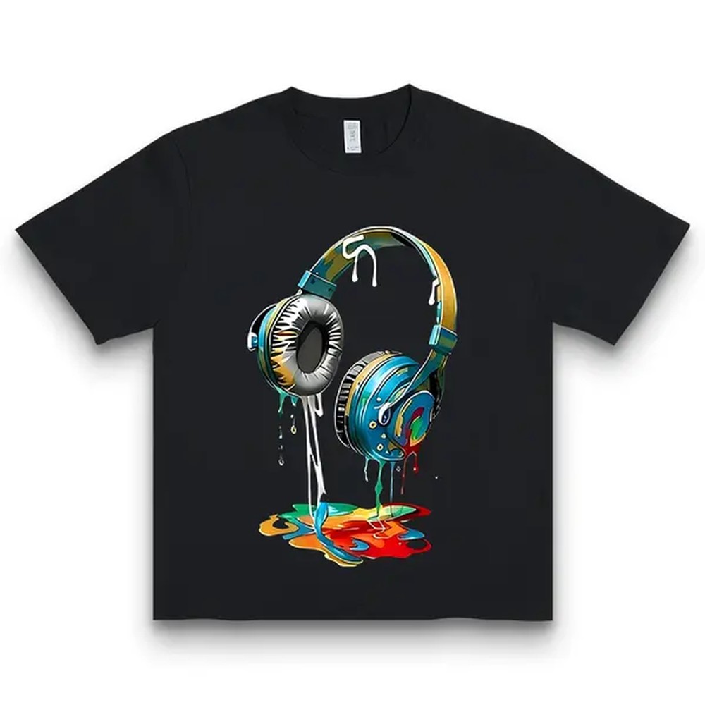 Italy Fashion Street - Kaos Katun Biru Navy Pria dengan
