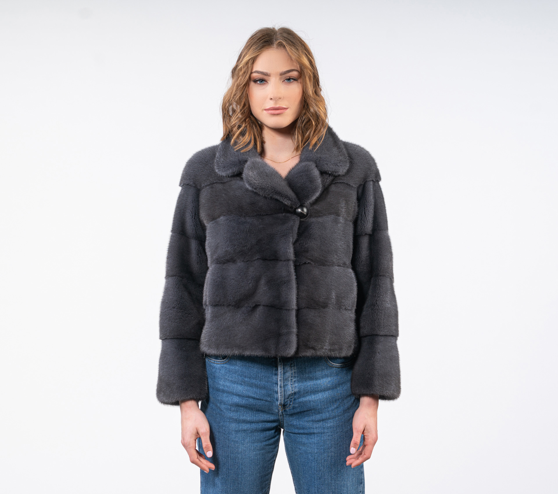 Street Fashion Winter 2026 - Jaket kulit bulu mink wanita baru