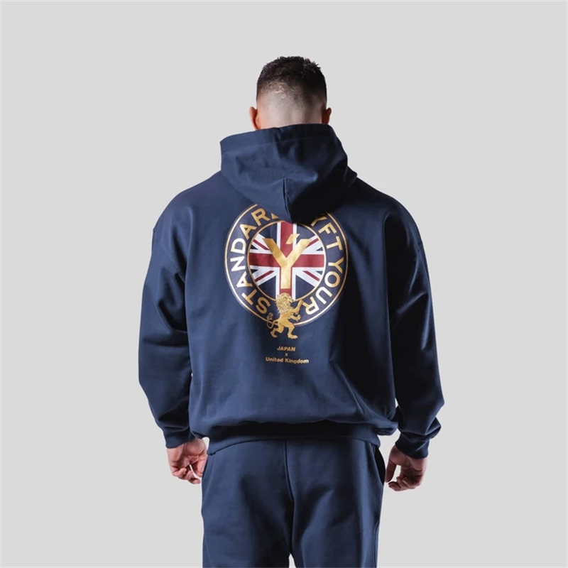 Street Fashion Shanghai - LYFT Hoodie pasangan Retro, atasan Hoodie