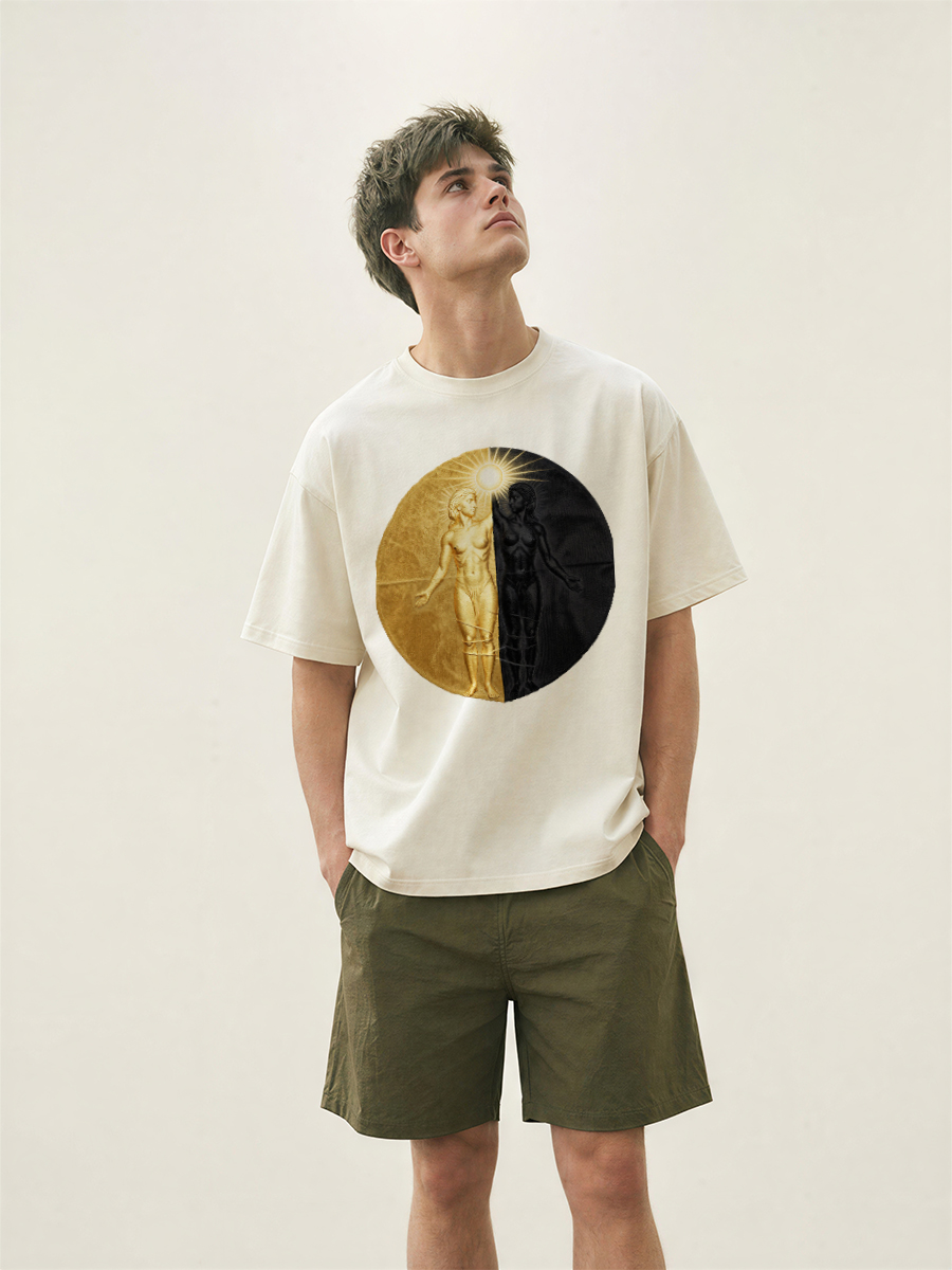 Street Fashion Asian - Kaos Pria Desain Cetak Tanaman Bambu
