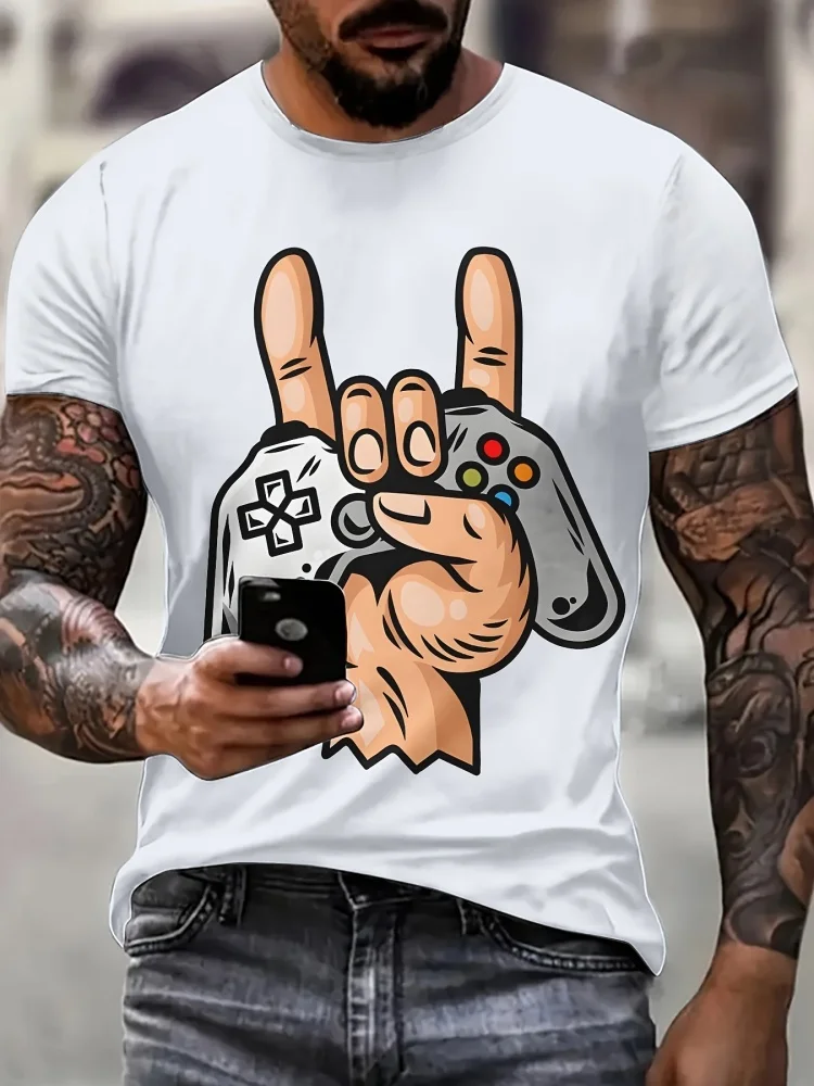 Street Fashion Videos - Kaos Pria Keren Bergambar Pengontrol Game,