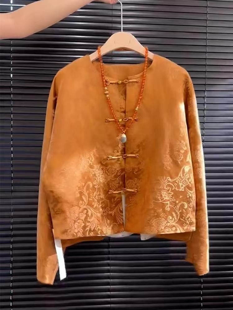 Street Fashion Style Youtube - Atasan Song Jin Bordir Bunga Oranye
