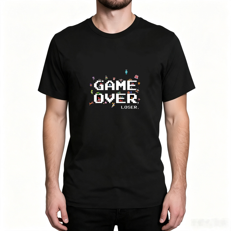 Kaos Grafis Karakter Game Retr - Street Fashion Videos ulasan dan harga