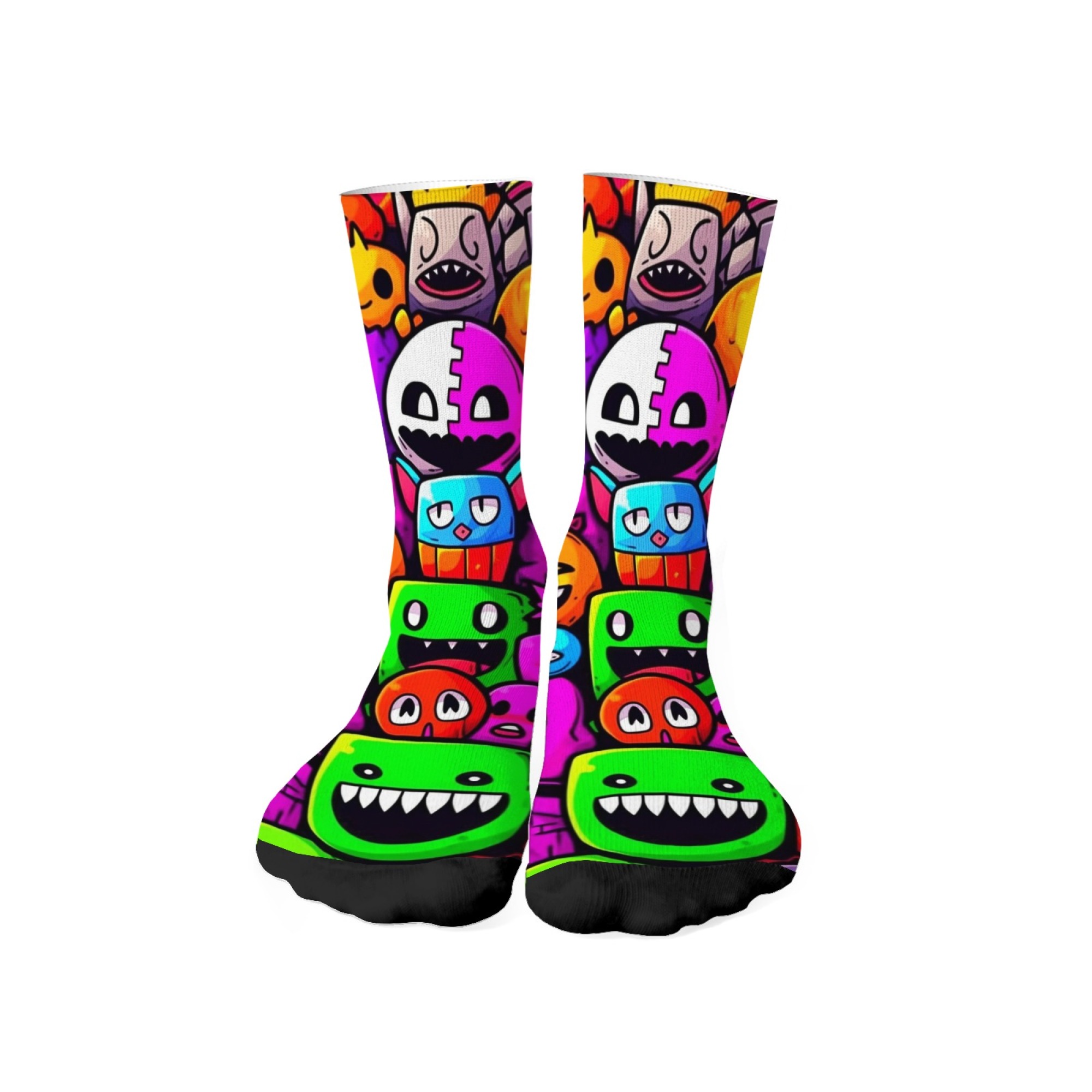 Kaus Kaki Pria Motif Monster y - Street Fashion Style Youtube ulasan dan harga