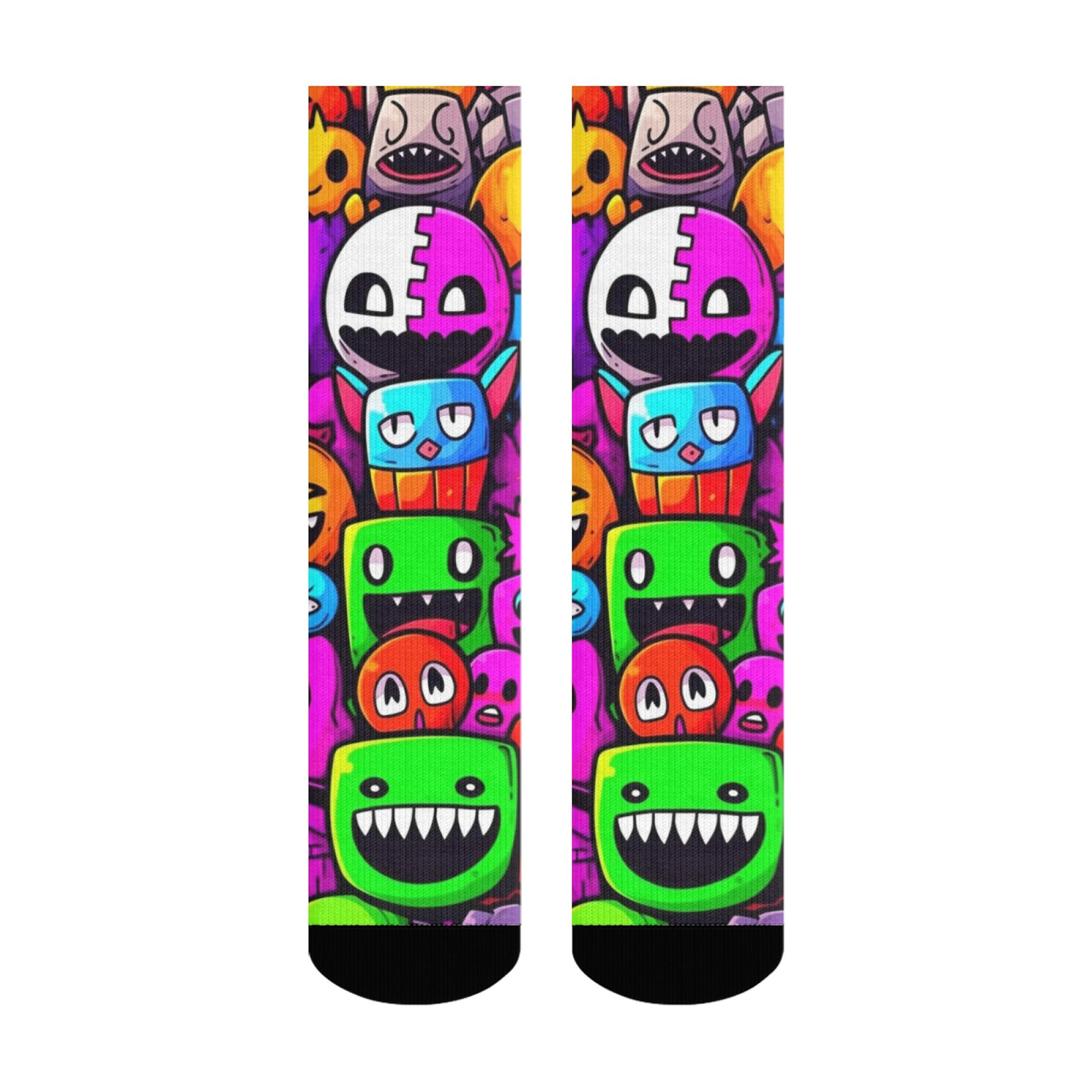 Kaus Kaki Pria Motif Monster y - Street Fashion Style Youtube ulasan dan harga