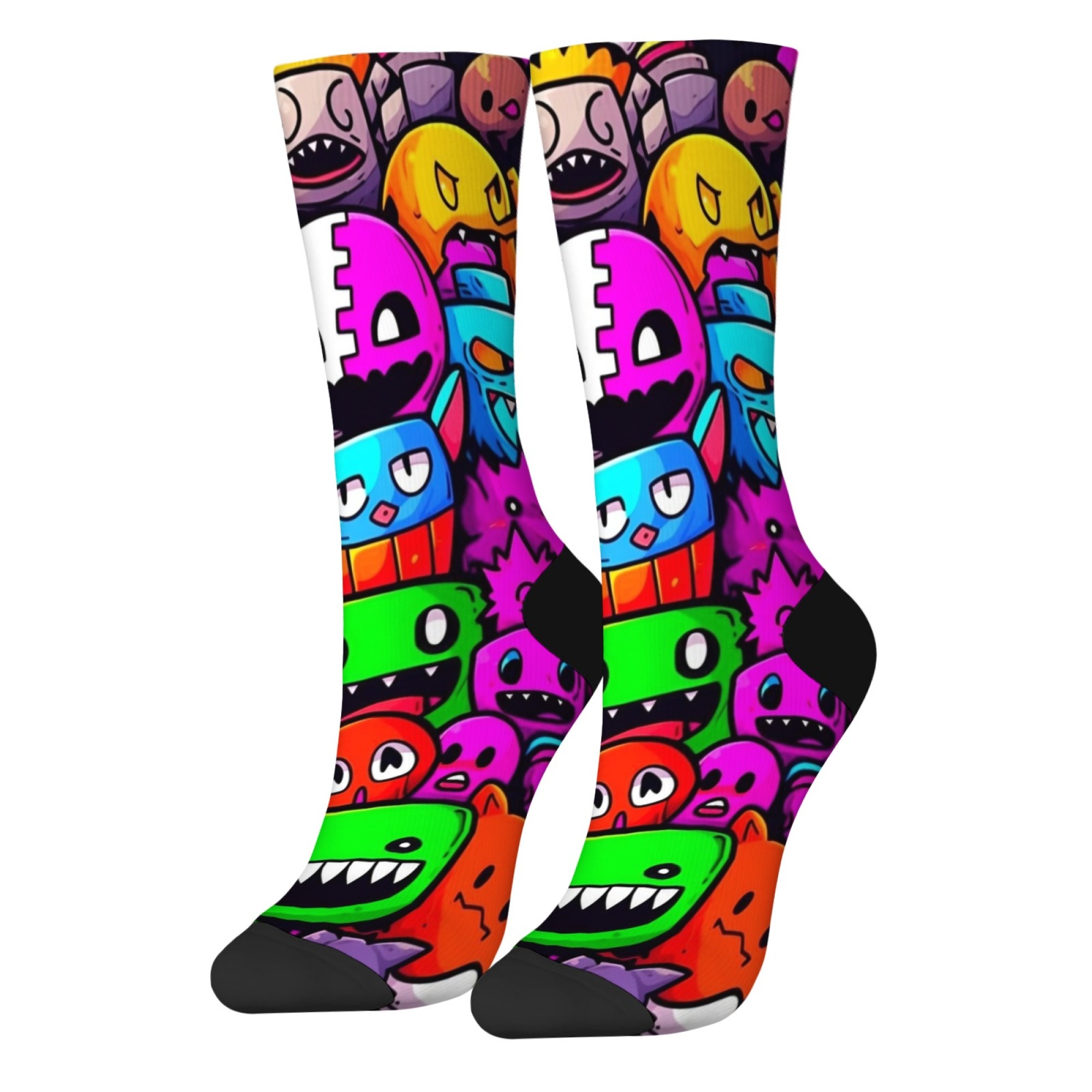 Kaus Kaki Pria Motif Monster y - Street Fashion Style Youtube ulasan dan harga
