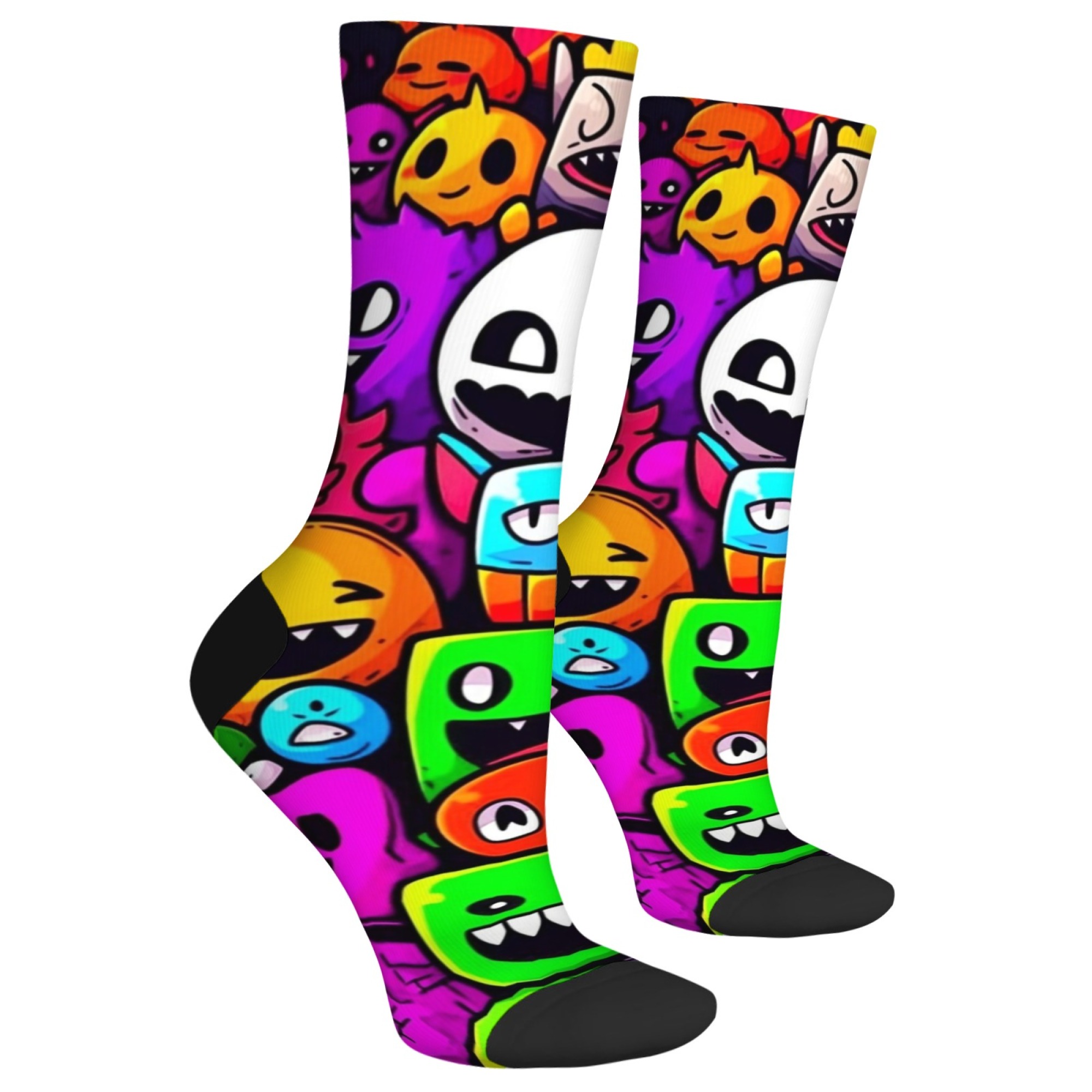 Kaus Kaki Pria Motif Monster y - Street Fashion Style Youtube ulasan dan harga