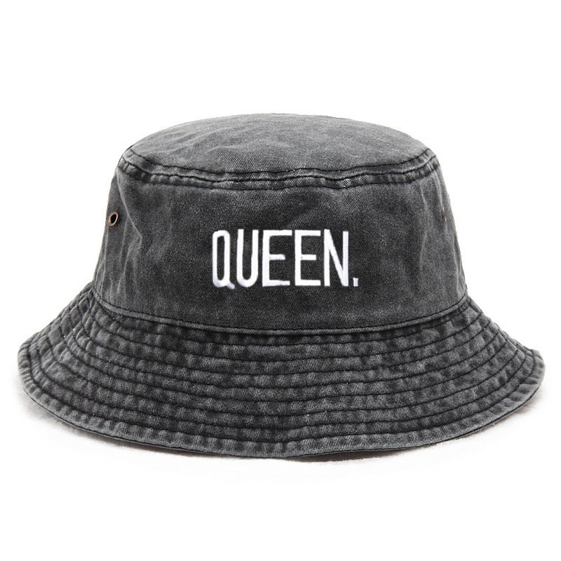 Topi Bucket Vintage Queen Wash - Street Fashion Hats ulasan dan harga
