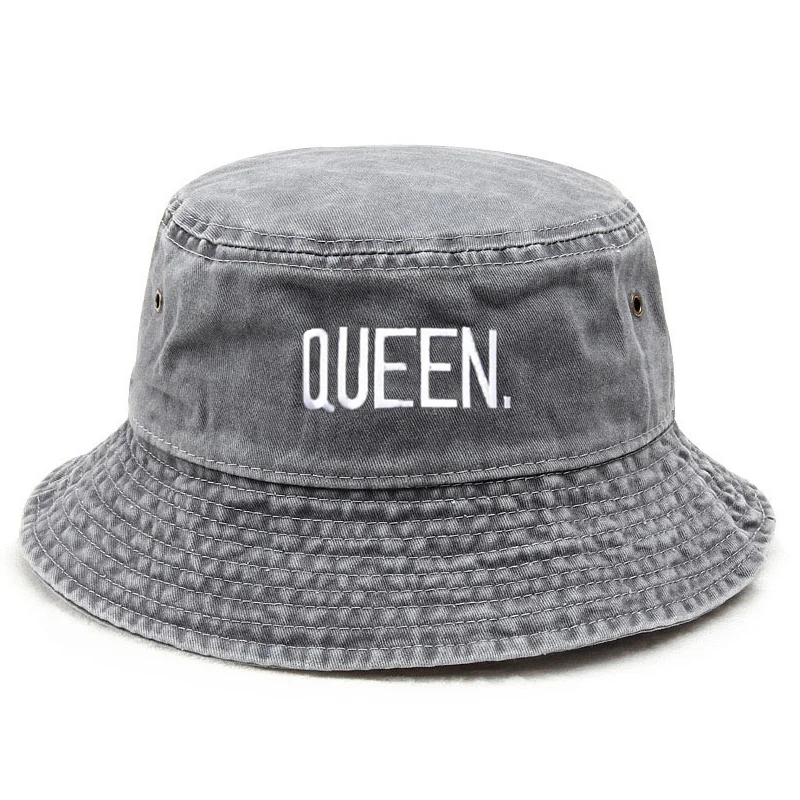 Topi Bucket Vintage Queen Wash - Street Fashion Hats ulasan dan harga