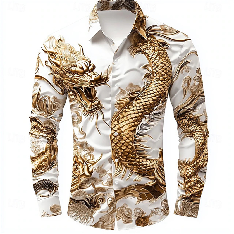 Kemeja Pria Lengan Panjang Mot - Street Fashion Shanghai ulasan dan harga