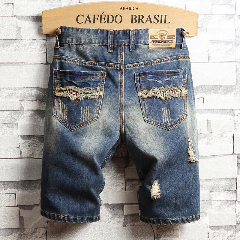 Celana Pendek Denim Hip-hop Ro - Street Fashion Types ulasan dan harga