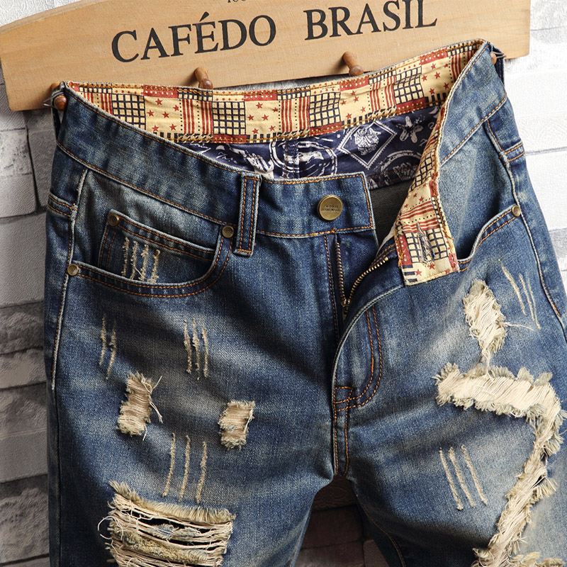 Celana Pendek Denim Hip-hop Ro - Street Fashion Types ulasan dan harga