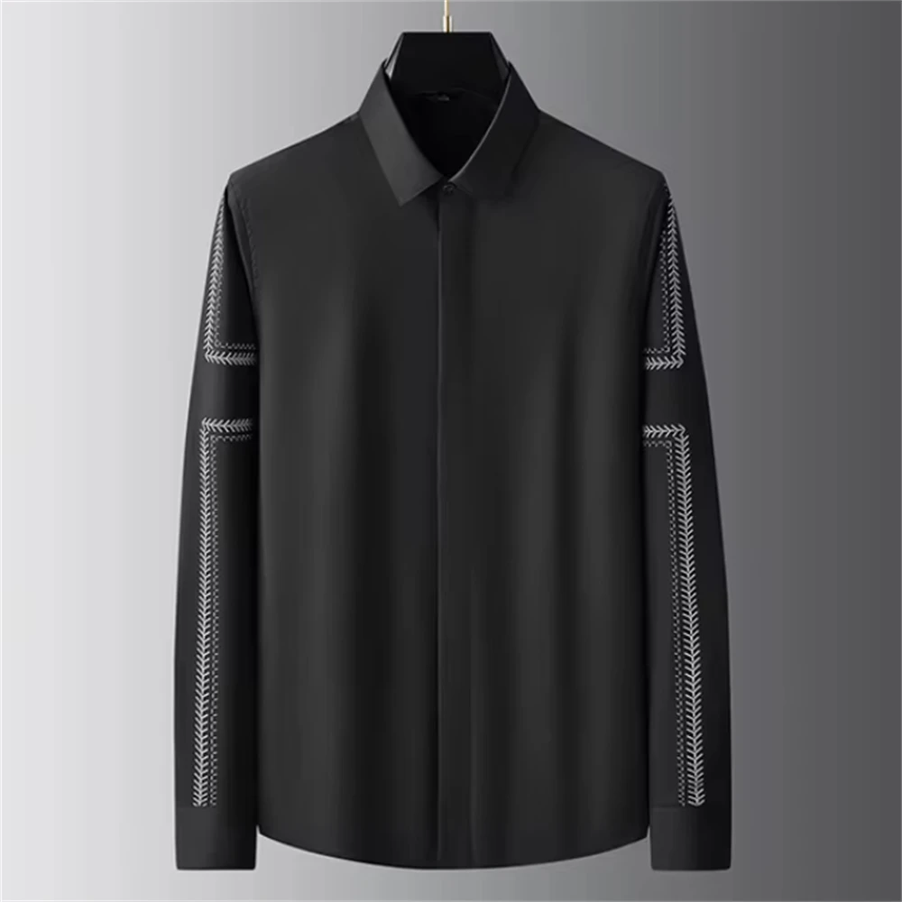 Kemeja Dasar Mewah Kemeja Kasu - Street Fashion Shanghai ulasan dan harga