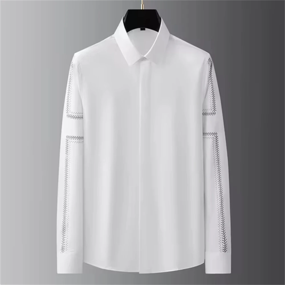 Kemeja Dasar Mewah Kemeja Kasu - Street Fashion Shanghai ulasan dan harga