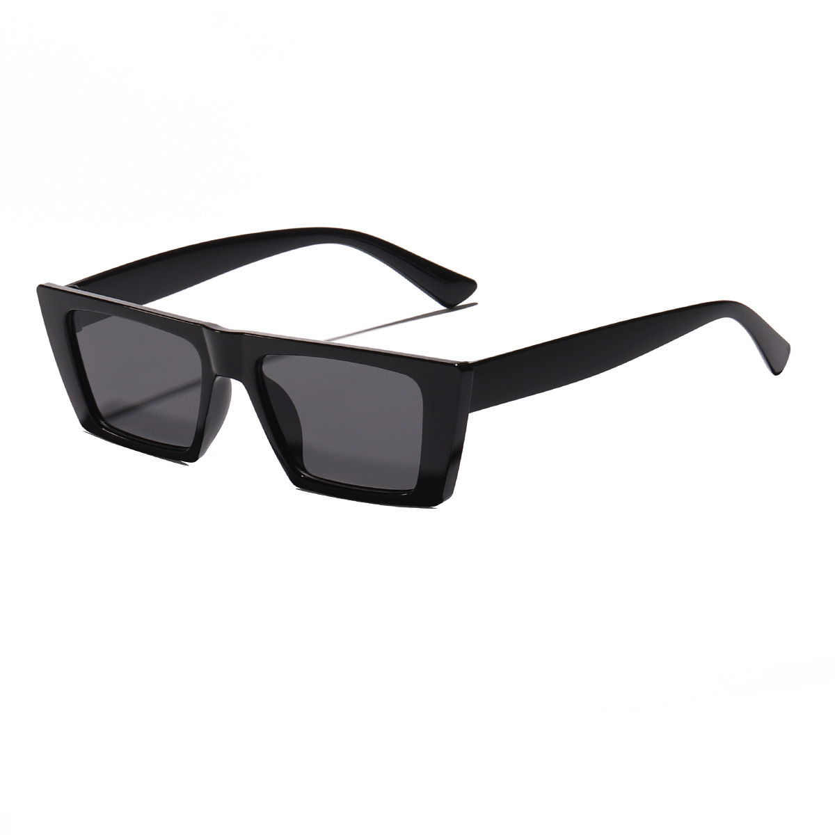 Kacamata Hitam Bingkai Kotak B - Street Fashion Photographers ulasan dan harga