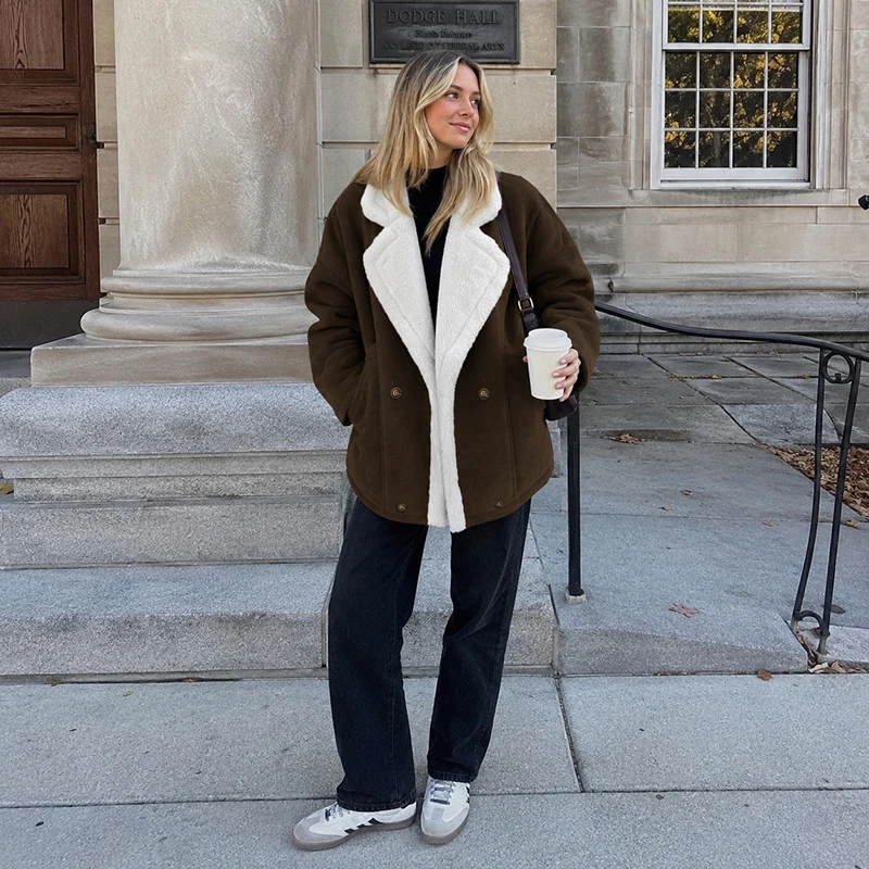 Jaket Wanita Tebal Berkerah Li - Street Fashion Winter 2026 ulasan dan harga