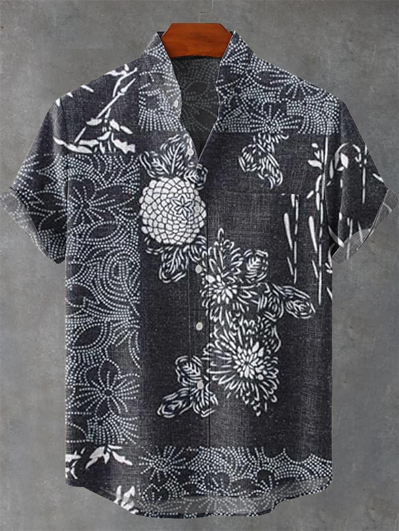 Kemeja Lengan Pendek Baru Pria - Street Fashion Shanghai ulasan dan harga