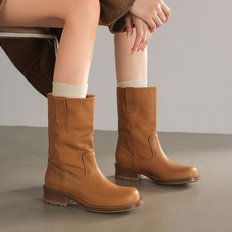 Sepatu Boots Wanita Kulit Sapi - Street Fashion Winter 2026 ulasan dan harga