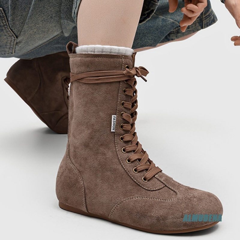 Sepatu Boots Pria Suede Seteng - Street Fashion Winter 2026 ulasan dan harga