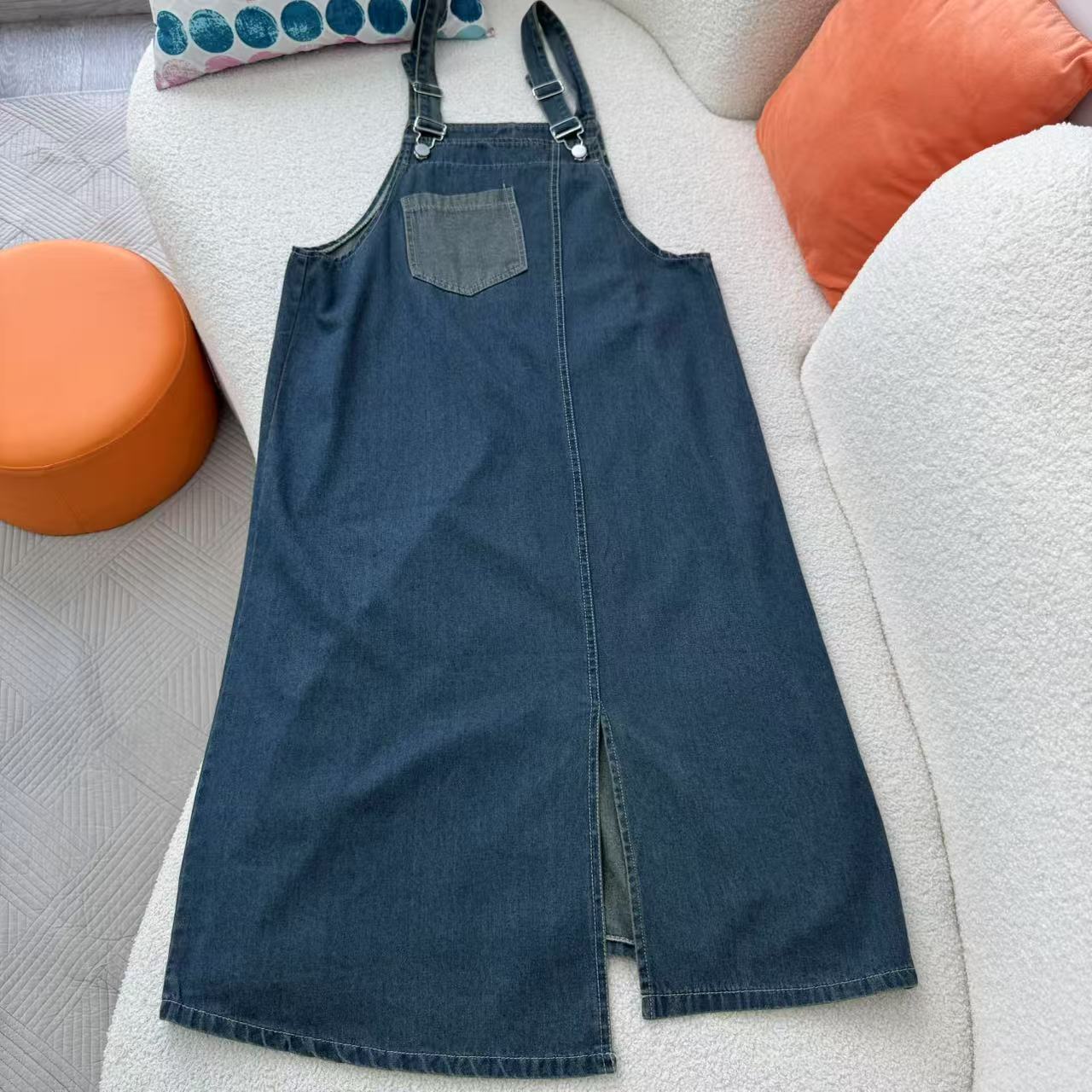 Gaun Suspender Denim Wanita Mu - Street Fashion Kl ulasan dan harga