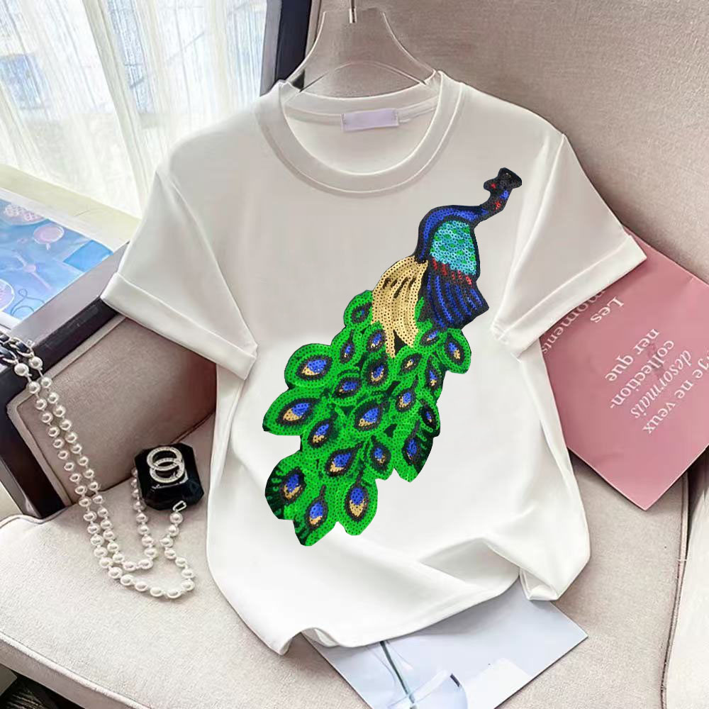 Kaus Manik-manik Beruang Bordi - Street Fashion Shanghai ulasan dan harga