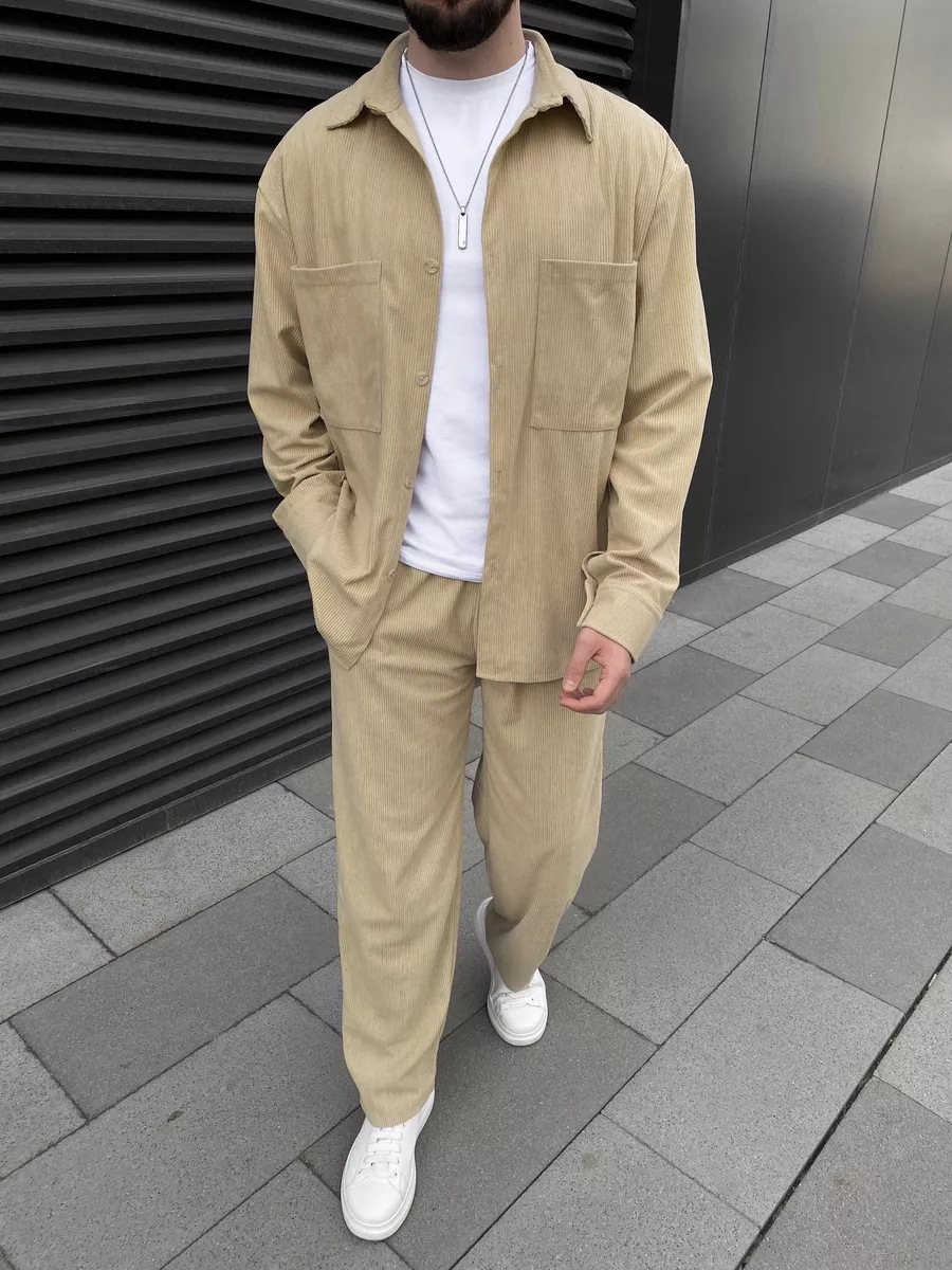 Setelan corduroy pria dua poto - Street Fashion China ulasan dan harga