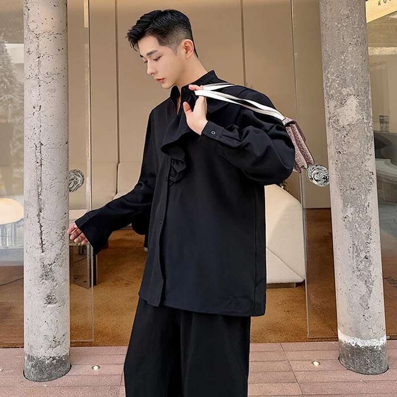 LUZHEN Design Kemeja Lengan Pa - Street Fashion Reviews ulasan dan harga