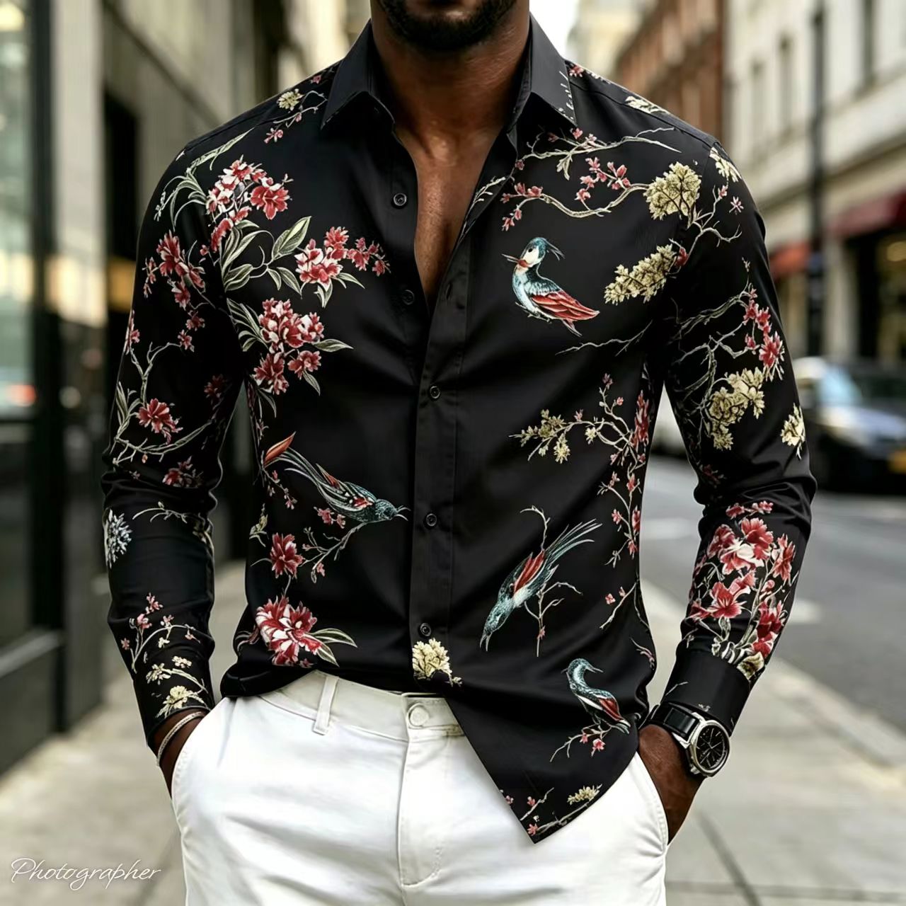 Kemeja Pria Terbaru 2026 Kerah - Street Fashion Shanghai ulasan dan harga