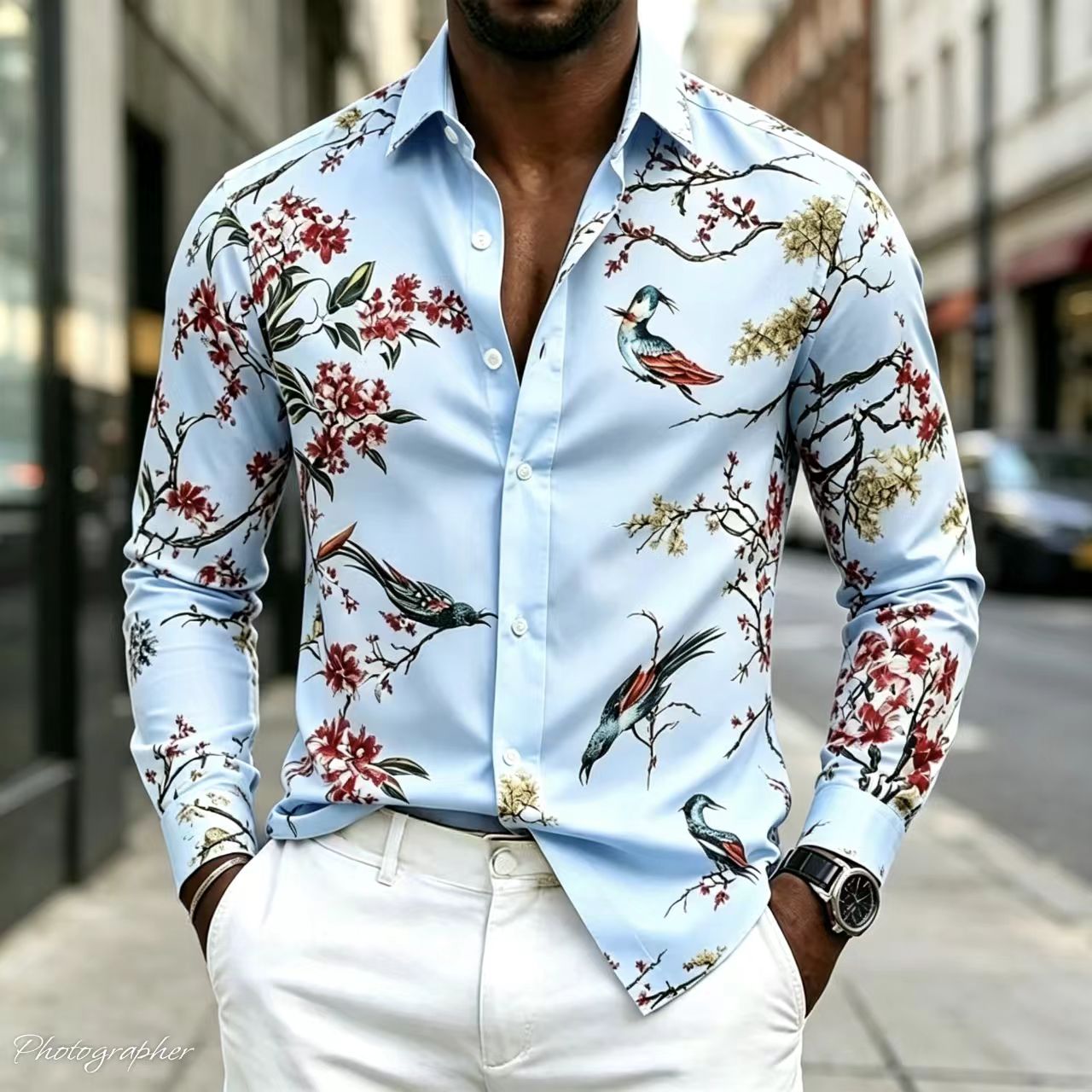 Kemeja Pria Terbaru 2026 Kerah - Street Fashion Shanghai ulasan dan harga