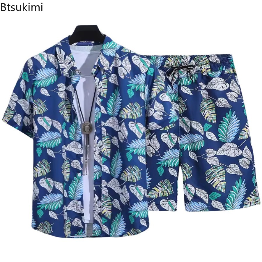 Set Kemeja Lengan Pendek Pria  - Street Fashion China ulasan dan harga
