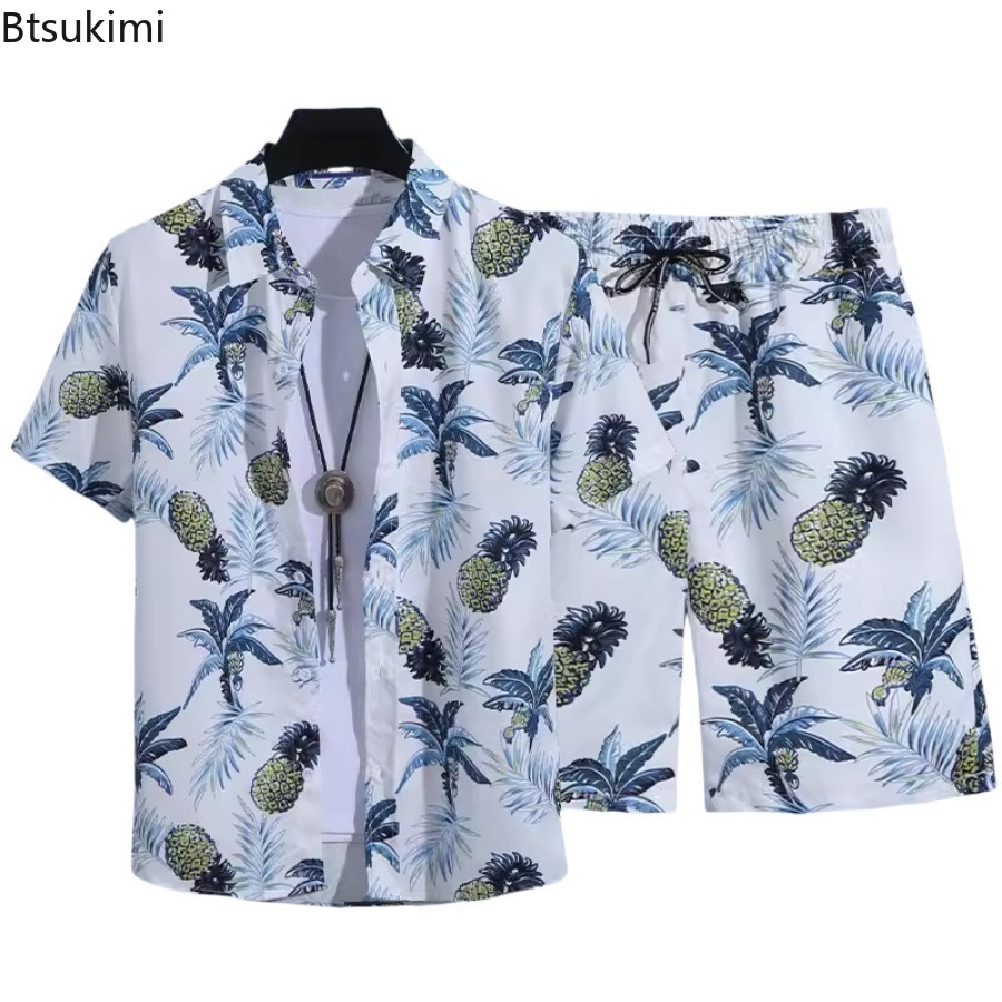 Set Kemeja Lengan Pendek Pria  - Street Fashion China ulasan dan harga