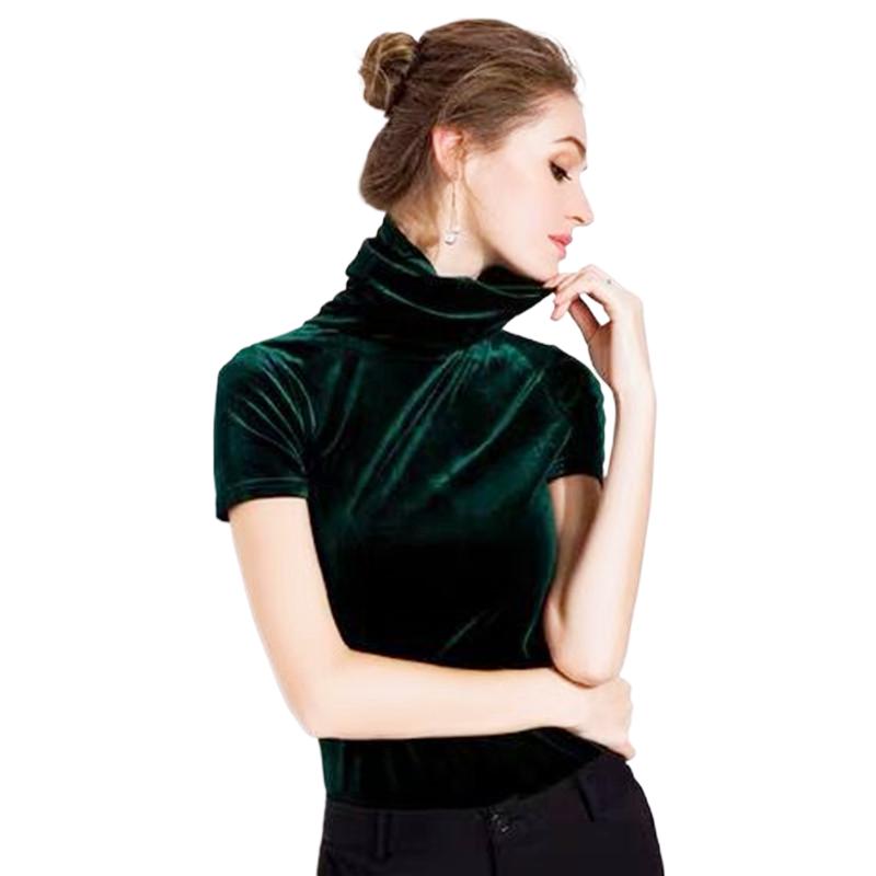 Kemeja Beludru Lengan Pendek T - Street Fashion Korean ulasan dan harga