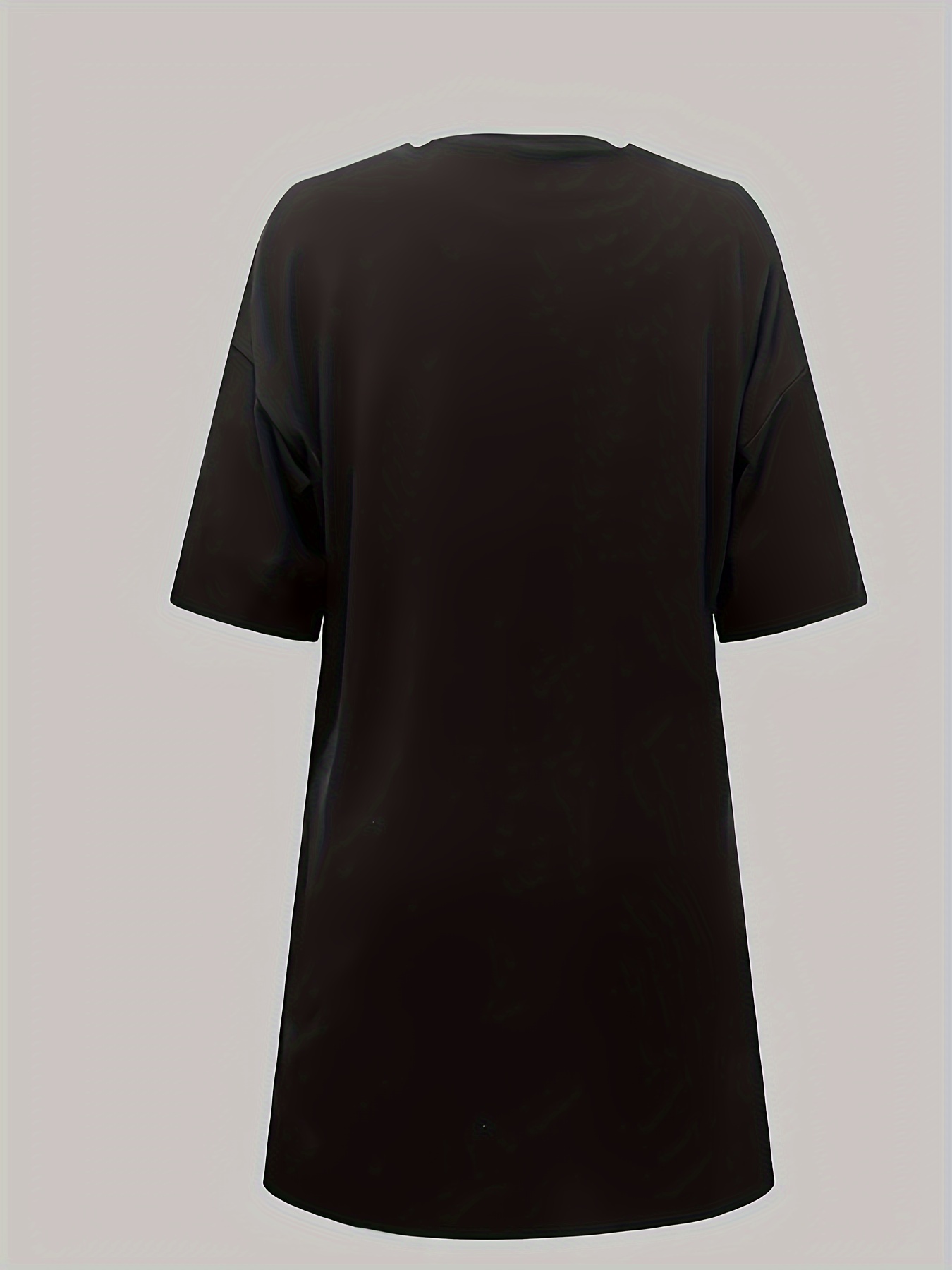 Gaun kaus lengan pendek leher  - Street Fashion Milano ulasan dan harga
