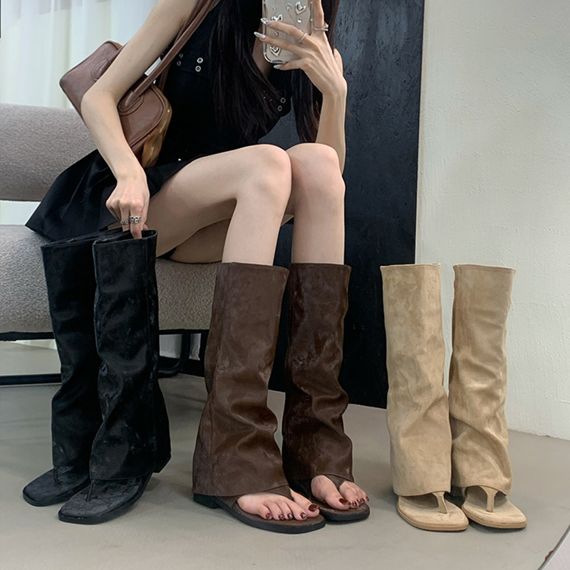 Sepatu Bot Wanita Model Hollow - Street Fashion Korean ulasan dan harga