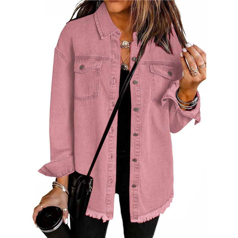 Jaket Kemeja Denim Wanita deng - Street Fashion Europe ulasan dan harga