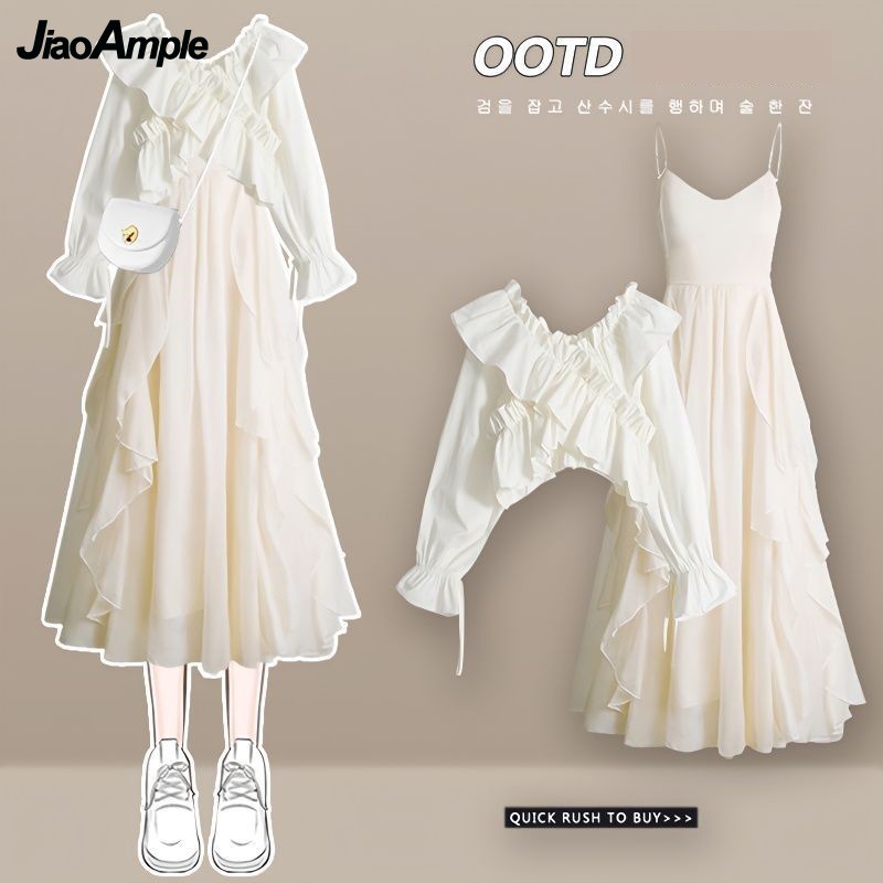 Set Gaun Wanita 2026 Musim Sem - Street Fashion Korean ulasan dan harga