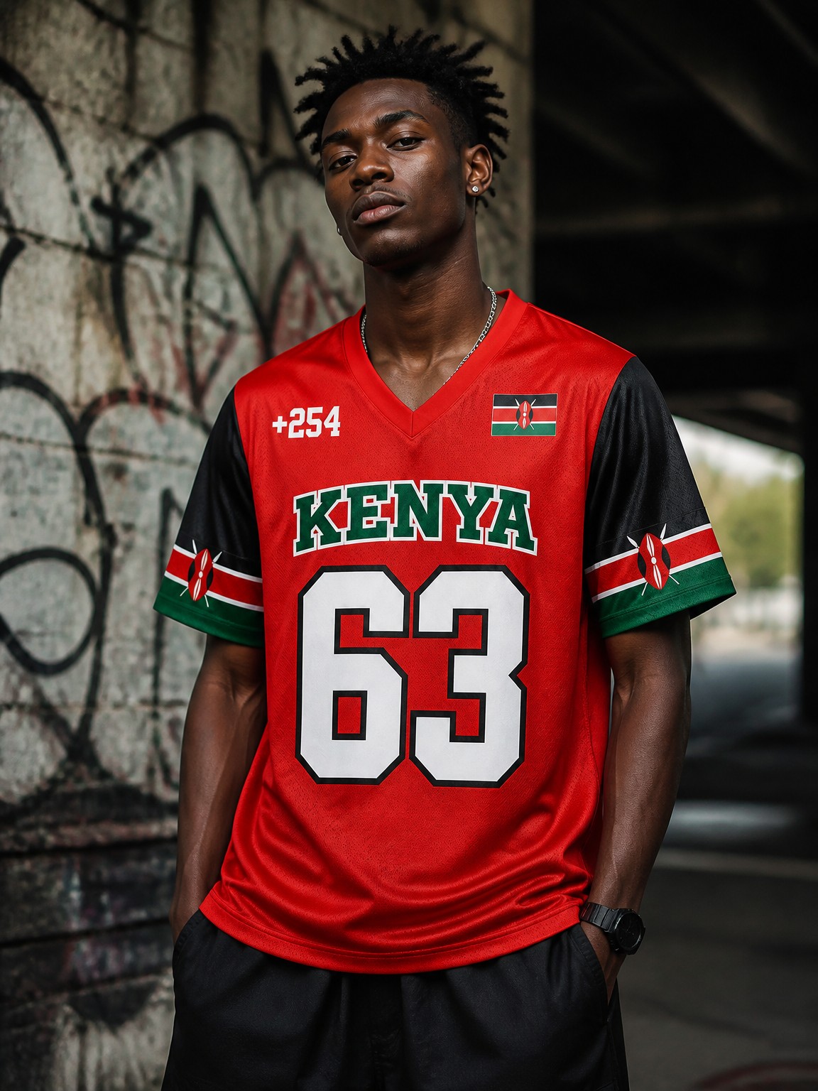 Kaos Pria Lengan Pendek Gaya H - Street Fashion Kenya ulasan dan harga