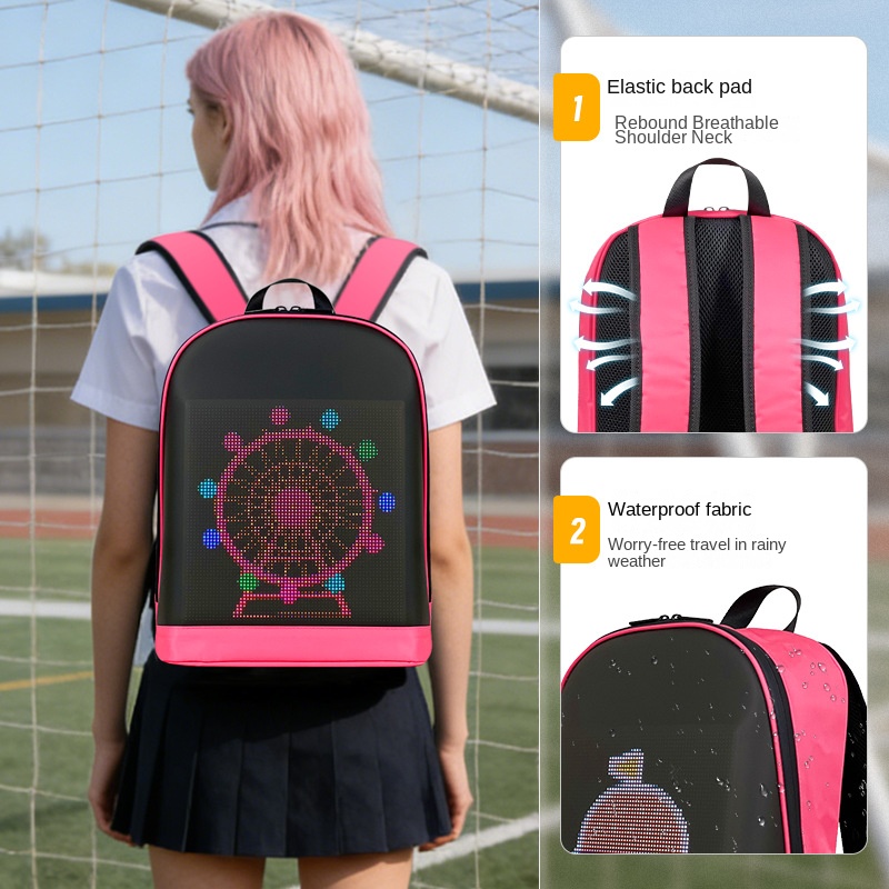 Tas Ransel LED Trendy Street H - Street Fashion App ulasan dan harga
