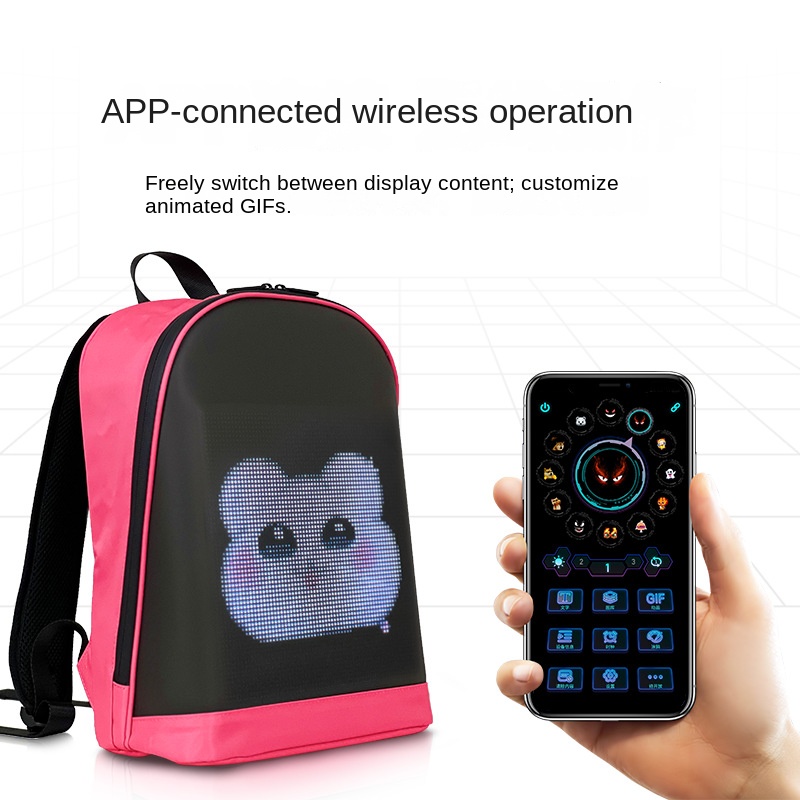 Tas Ransel LED Trendy Street H - Street Fashion App ulasan dan harga