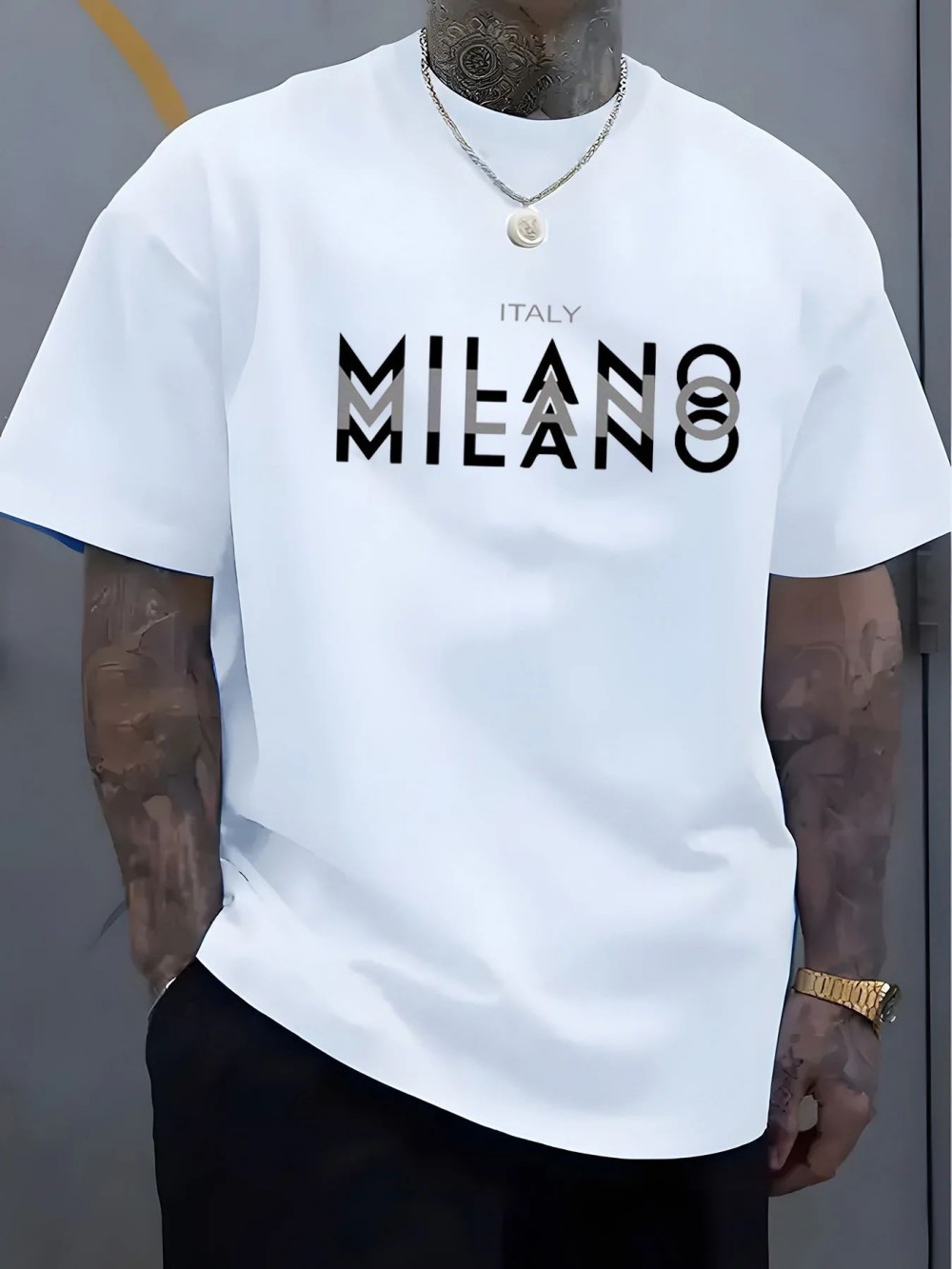 MILANO Kaus Olahraga Pria Wani - Street Fashion Milano ulasan dan harga
