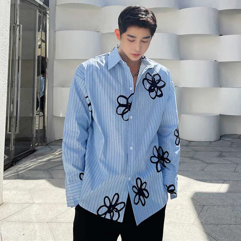LUZHEN kemeja lengan panjang p - Street Fashion Reviews ulasan dan harga