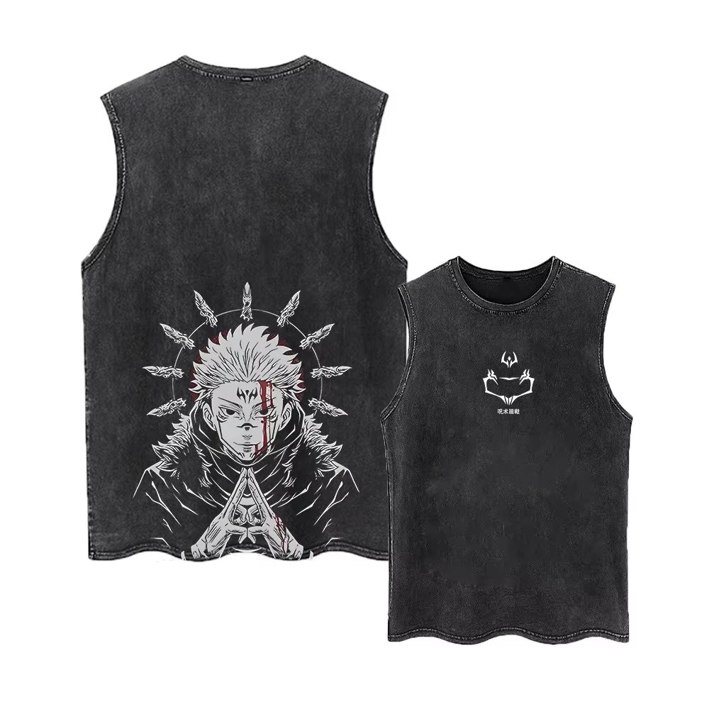 Kaos Tank Top Anime Jujutsu Ka - Street Fashion Hats ulasan dan harga